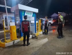*Pastikan Lingkungan Rumah Sakit Tetap Aman, Satsamapta Polres Bartim Patroli di RSUD Tamiang Layang*