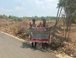 *Polsek Awang Imbau Warga Tangkan Tidak Membakar Lahan yang Telah Dibersihkan*
