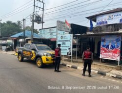 *Patroli Kota Presisi Satsamapta Polres Bartim Perkuat Pengamanan Posko Karhutla dan SPPG**