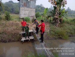 *Antisipasi Karhutla, Tim Patroli Terpadu dan Bhabinkamtibmas Cek Ketersediaan Air Sungai**