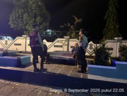 Patroli Perintis Presisi Pantau Taman Trotoar Depan SDN 3 Tamiang Layang