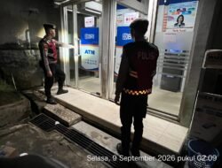 Satsamapta Cek Keamanan Fasilitas Perbankan pada Jam Rawan