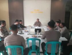 *Anev Rutin Polsek Pematang Karau, Kapolsek Tekankan Profesionalisme Penanganan Pengaduan dan Kesiapsiagaan Personel**