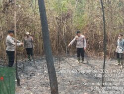 *Gerak Cepat Cek Hotspot, Polsek Dusun Tengah Pastikan Api di Desa Wuran Telah Padam*