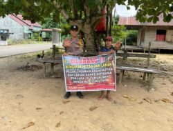 *Dari Tangan Warga untuk Lingkungan, Polsek Awang Gaungkan Gerakan Stop Membakar Lahan*