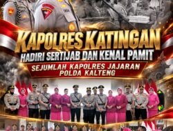 Kapolres Katingan Hadiri Sertijab dan Kenal Pamit Sejumlah Kapolres Jajaran Polda Kalteng