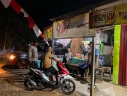 *Polsek Dusun Tengah Siap Siaga Patroli Malam Sambangi Warga Jaga Kamtibmas*