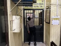 *Pastikan Keamanan Tahanan, Satsamapta Polres Bartim Periksa CCTV dan Kondisi Blok Sel*