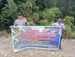 *Polsek Patangkep Tutui Tegaskan Larangan Membakar Hutan dan Lahan, Warga Ramania Diingatkan Ancaman Karhutla*