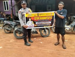 Tolak Bencana Asap, Polsek Marikit Sosialisasikan Larangan Karhutla Di Desa Tumbang Dakei