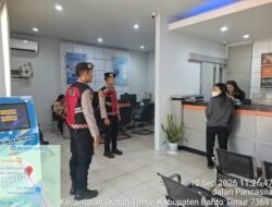 *Pantau Aktivitas Pelayanan BRI, Tim Patroli Presisi Imbau Nasabah Waspada Usai Transaksi*