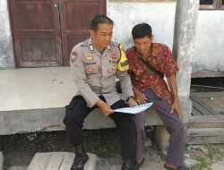 Cegah Karhutla Sejak Dini, Bhabinkamtibmas Sei Kayu Ingatkan Warga Soal Sanksi Pidana