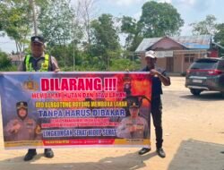 DALAM UPAYA PENCEGAHAN KEBAKARAN HUTAN DAN LAHAN, PERSONEL POLSEK PULAU PETAK SOSIALISASIKAN SANKSI PIDANA PELAKU KARHUTLA KE MASYARAKAT KECAMATAN PULAU PETAK