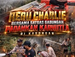 Regu Charlie Bersama Satgas Gabungan Padamkan Karhutla di Kasongan