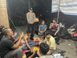 *Malam Hari Tetap Siaga, Polsek Benua Lima Gelar KRYD Cegah Gangguan Kamtibmas di Kandris*