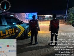 *Satsamapta Polres Bartim Pantau Gerbang Sekolah, Cegah Gangguan Kamtibmas di Dini Hari*