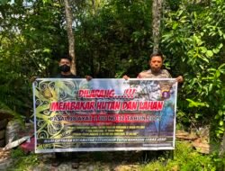 *Polsek Patangkep Tutui Gencarkan Sosialisasi Karhutla, Warga Diingatkan Bahaya Membakar Lahan*