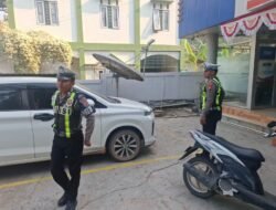 *Patroli HARKAMTIBMAS Satlantas Polres Bartim Perketat Pengawasan, Cegah Street Crime di Bank BRI Unit Sabarang*