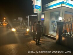 *Pantau Situasi Bilik ATM, Tim Patroli Jawara Presisi Pastikan Keamanan Kawasan Hotel Wahyu Perdana**