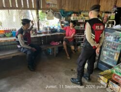 *Sambangi Warkop Mama Galang, Tim Patroli Presisi Imbau Pemilik Waspada Modus Uang Palsu**