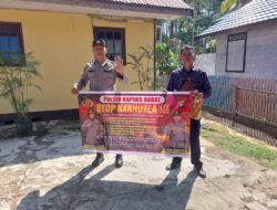 Antisipasi Kebakaran Hutan dan Lahan, Polsek Kapuas Barat Gencarkan Sosialisasi di Mandomai