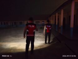 Satsamapta Pastikan Lingkungan SMPN 5 Tamiang Layang Kondusif