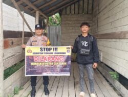 Polsek Tewang Sangalang Garing dan Pulau Malan Imbau Warga Tidak Membuka Lahan Dengan Membakar