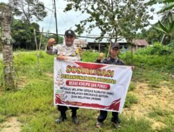 **Bangun Kepercayaan Publik, Polsek Awang Sosialisasikan Zona Integritas WBK dan WBBM kepada Warga**