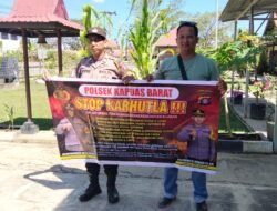 Cegah Karhutla dari Hulu, Polsek Kapuas Barat Ajak Warga Mandomai Buka Lahan Tanpa Membakar