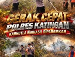 Gerak Cepat Polres Katingan, Karhutla Berhasil Dipadamkan