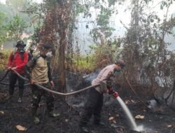 Tiga Hektare Lahan Terbakar, Tim Gabungan Berjibaku Kendalikan Api di Kapuas