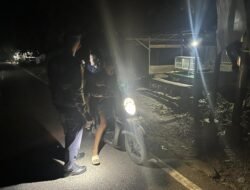 Polsek Benua Lima Patroli Permukiman Warga di Desa Kandris