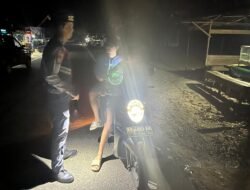 Polsek Benua Lima Tingkatkan KRYD, Pantau Keamanan Lingkungan Desa Kandris