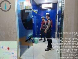 Satsamapta Pantau Bank Mandiri KCP Tamiang Layang Cegah Kejahatan