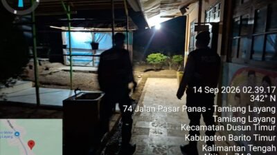 Sat Samapta Polres Bartim Observasi Lingkungan SDN-2 Tamiang Layang