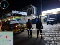 Sat Samapta Polres Bartim Patroli Fasilitas Perbankan di Komplek Sulung