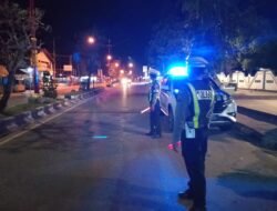 Patroli Malam Satlantas Cegah Balap Liar di Kota Tamiang Layang