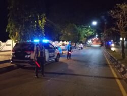 Satlantas Polres Bartim Patroli Antisipasi Balap Liar di Jalan A. Yani