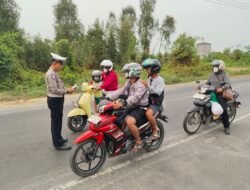 Tingkatkan Kesadaran Berkendara, Satlantas Polres Pulang Pisau Gencarkan Imbauan Kamseltibcarlantas