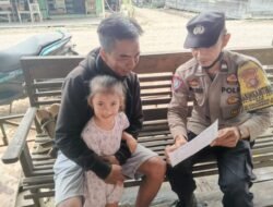 Cegah Karhutla, Personel Polsek Sebangau Kuala Edukasi Warga Lewat Sosialisasi Maklumat Kapolda Kalteng
