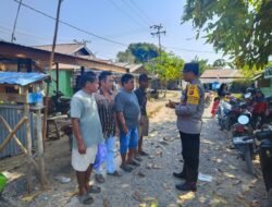 Sosialisasi Pencegahan Karhutla, Bhabinkamtibmas Desa Kanamit Sambangi Warga Lewat Skema Door to Door