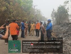 *Respons Cepat Karhutla, Wakil Bupati Barito Timur Tinjau Lokasi Kebakaran Desa Wuran dan Posko Karusen Janang*
