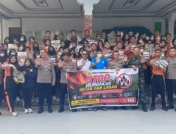 Serdik Sespimmen Polri Bersama Polres Kobar Sosialisasi Larangan Karhutla di SMAN 1 Pangkalan Bun