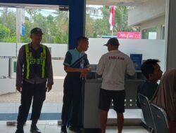 Antisipasi Kejahatan Di Wilayah Objek Vital Polsek Kapuas Barat Lakukan Patroli Di Bank BRI Mandomai