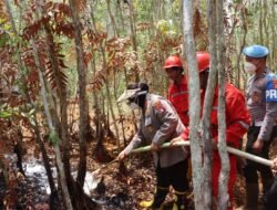 Gunakan X-Fire, Kapolres Kapuas Percepat Penanganan Karhutla di Sei Dusun