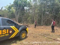 *Patroli Kota Presisi Satsamapta Polres Bartim Pastikan Kawasan Perkebunan Warga Aman dari Karhutla**
