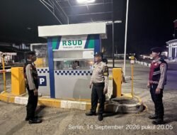 *Patroli Perintis Presisi Polres Bartim Sasar RSUD Tamiang Layang, Cegah Kejahatan Malam Hari**