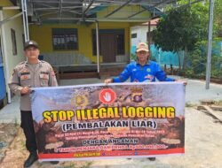 SOSIALISASI PENEBANGAN HUTAN SECARA LIAR (ILEGAL LOGING) OLEH PERSONIL POLSEK PULAU PETAK