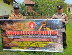 PERSONEL POLSEK PULAU PETAK LAKSANAKAN SOSIALISASI ILEGAL MINING KE MASYARAKAT GUNA PENCEGAHAN TAMBANG LIAR DI WILAYAH KECAMATAN PULAU PETAK