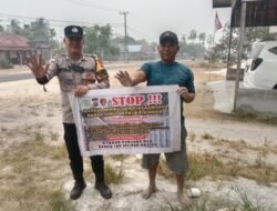 Edukasi Bahaya Tambang Ilegal, Polsek Banama Tingang Gencarkan Sosialisasi Stop “Illegal Mining” dan Bahan Kimia